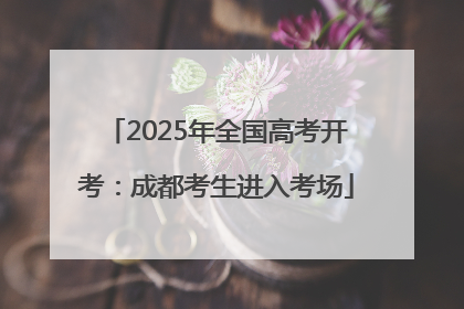 2025年全国高考开考：成都考生进入考场