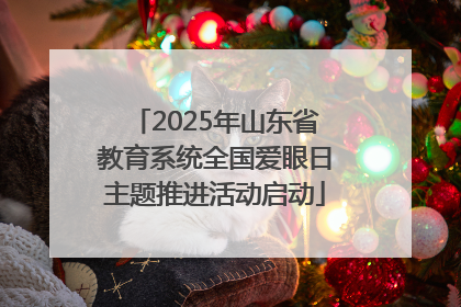 2025年山东省教育系统全国爱眼日主题推进活动启动