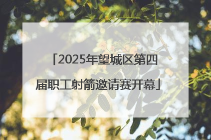 2025年望城区第四届职工射箭邀请赛开幕