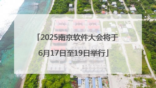 2025南京软件大会将于6月17日至19日举行